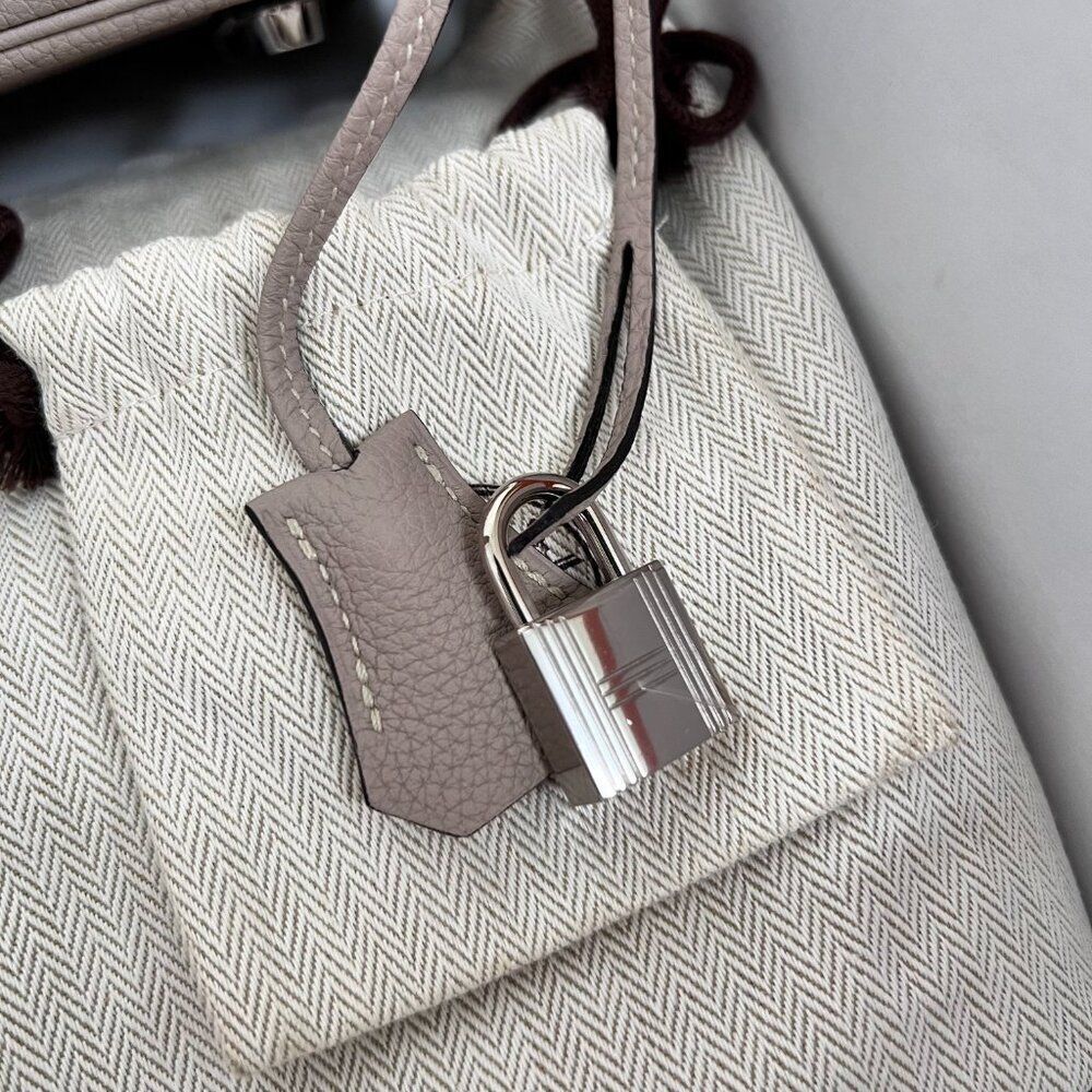 100% Authentic Hermes Birkin 30 Trench Togo PHW Stamp T - Picture 10 of 16